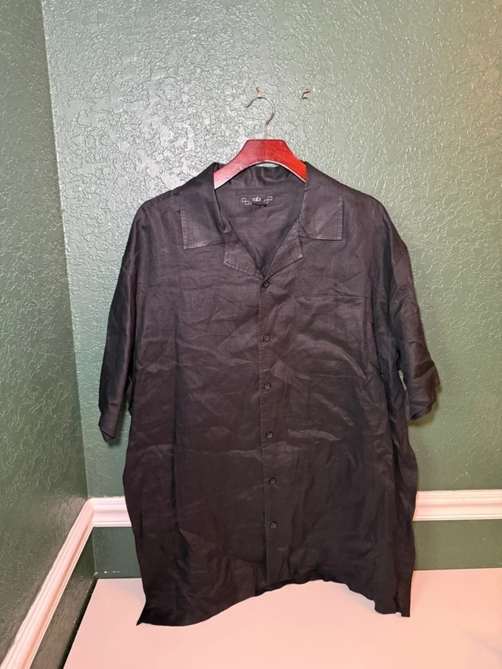 Godbody Collection LOT of 2 Tall Men's Linen Button Up Shirts XL